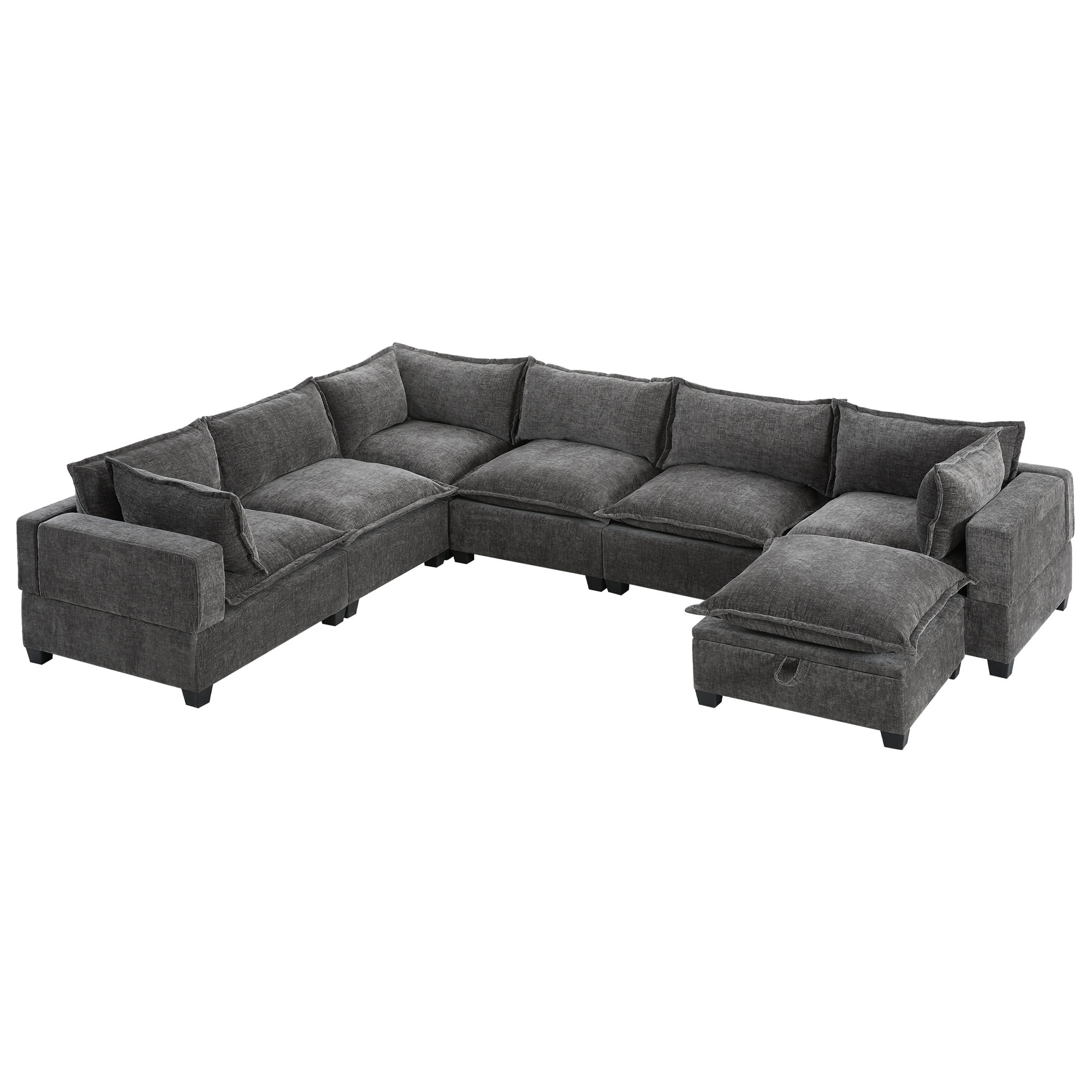 Latitude Run® [VIDEO]117.5'' Modular Sectional Sofa with Movable ...